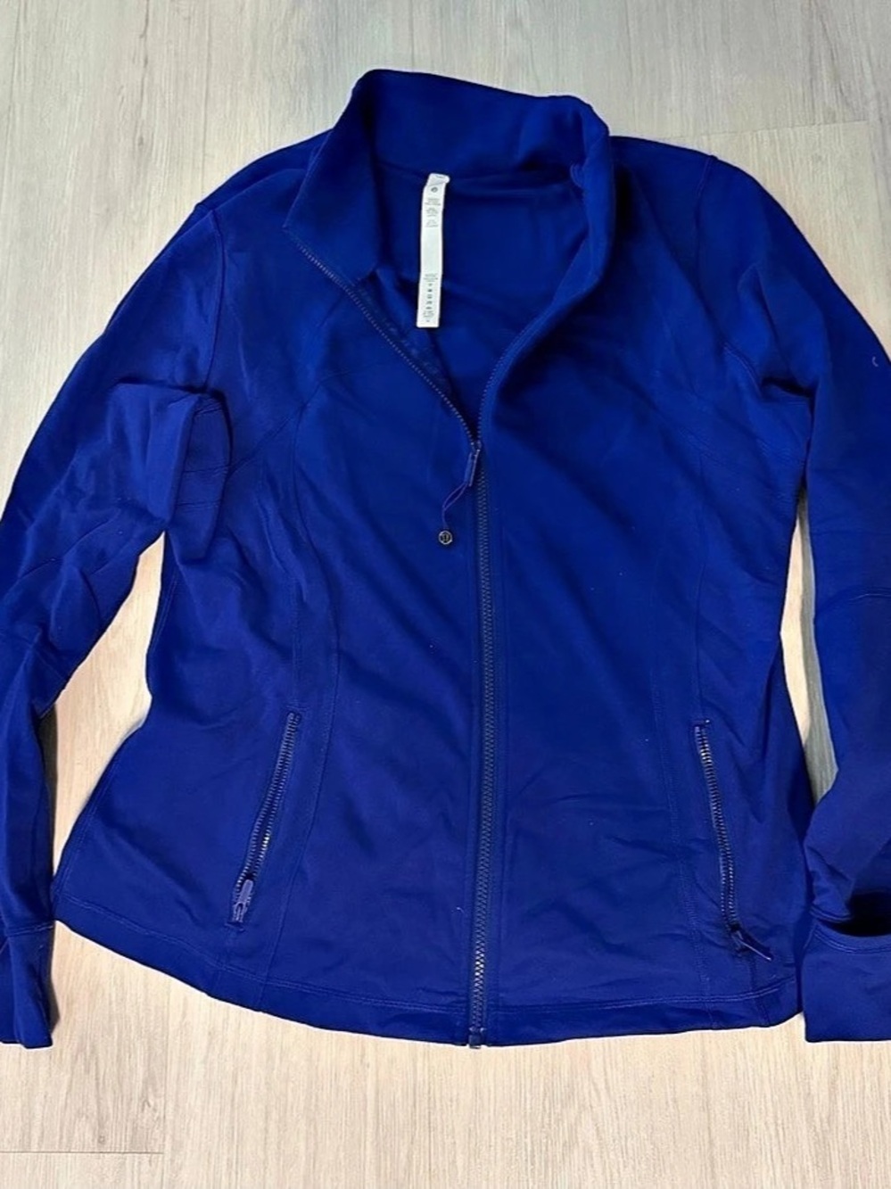 lululemon Define Luon Jacket Blue Full-Zip Jacket Size 18